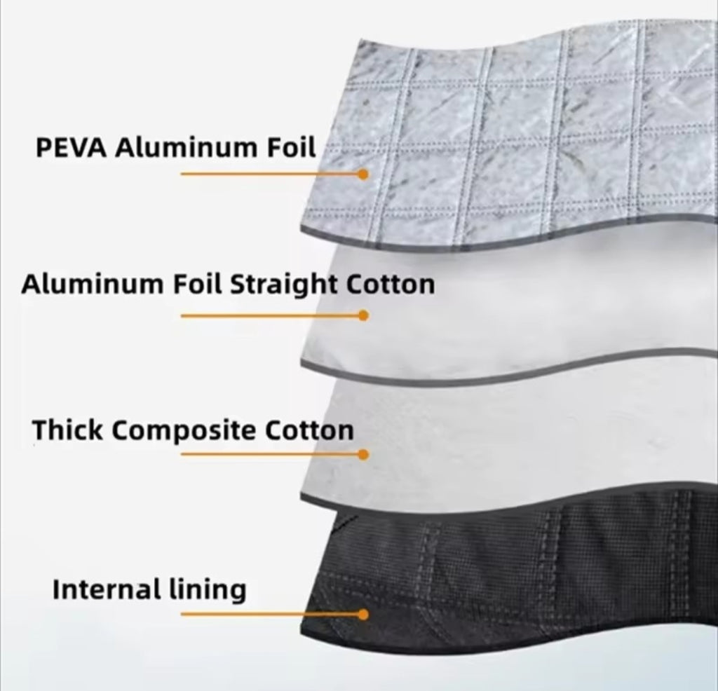 Car Windshield Snow & Sun Protection Cover – Anti UV, Anti Frost & Dust Shield