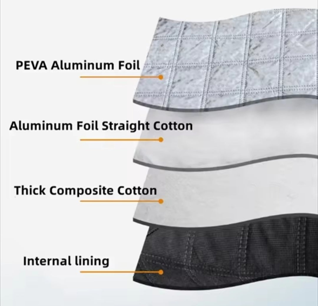 Car Windshield Snow & Sun Protection Cover – Anti UV, Anti Frost & Dust Shield