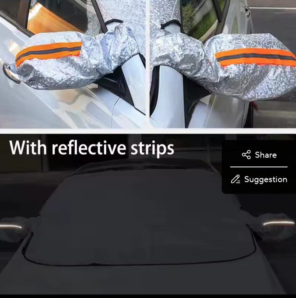 Car Windshield Snow & Sun Protection Cover – Anti UV, Anti Frost & Dust Shield