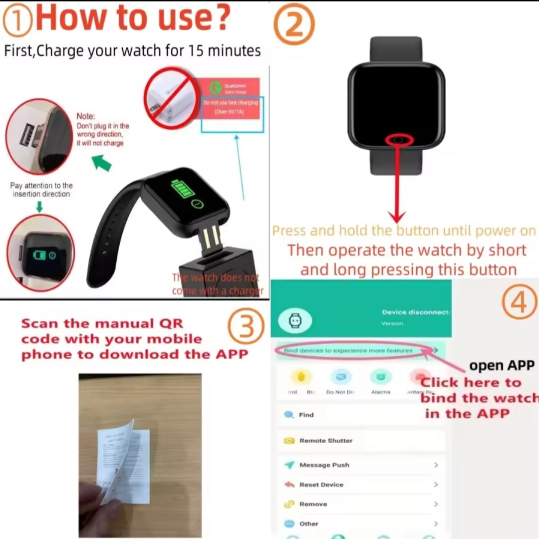 Y68 Smart Watch – Fitness Tracker